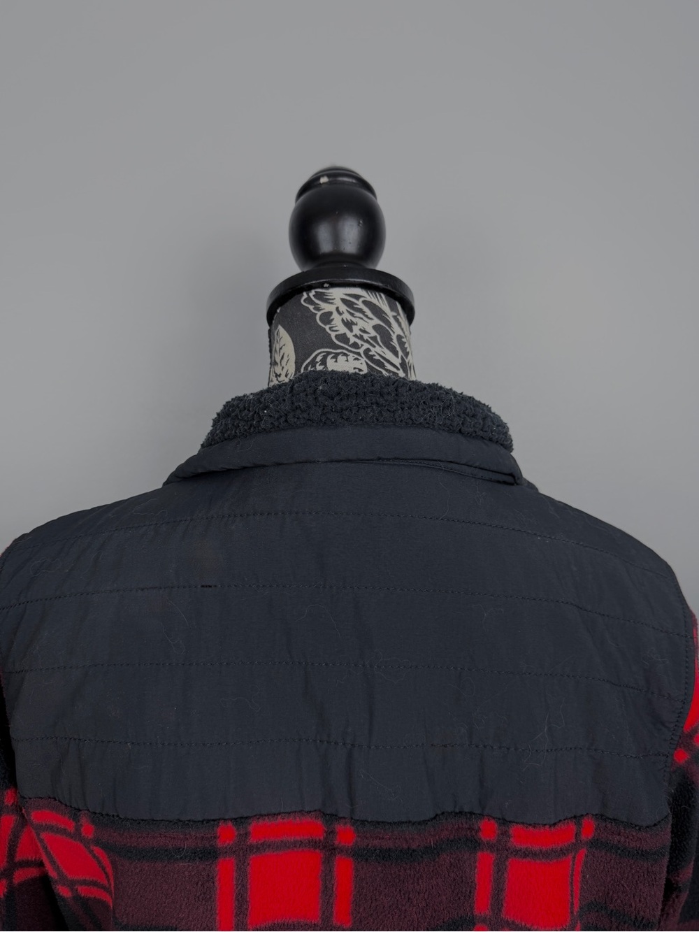 Columbia red/black buffalo plaid full zip sherpa jacket size medium - Picture 7 of 11